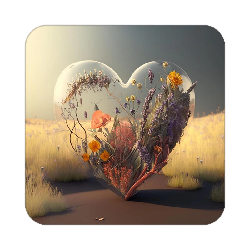 زیر لیوانی کاکتی مدل عاشقانه کد mp14342