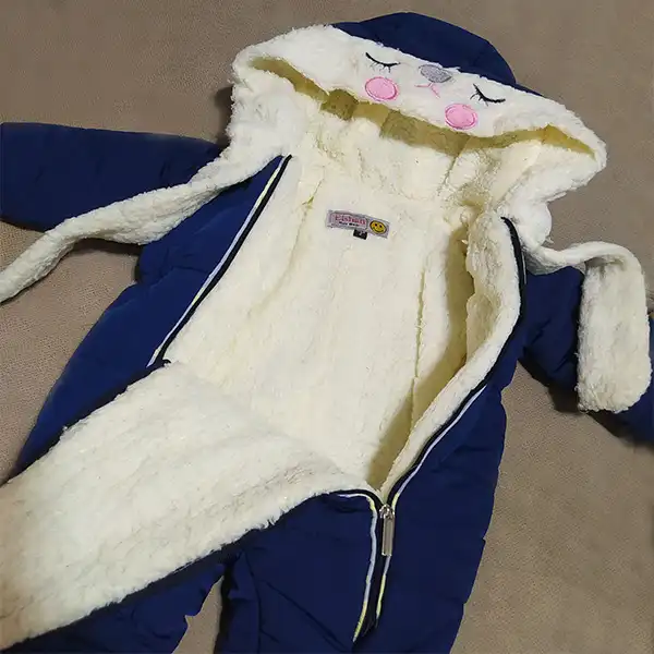 سرهمی نوزادی الشن مدل خرگوش شال دار کد Je9