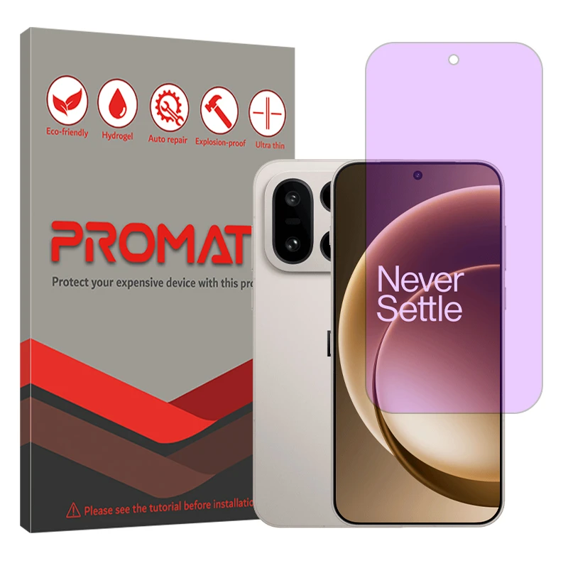 محافظ صفحه نمایش فیلتر بنفش پرومیت مدل Eye Care مناسب برای گوشی موبایل وان پلاس 15