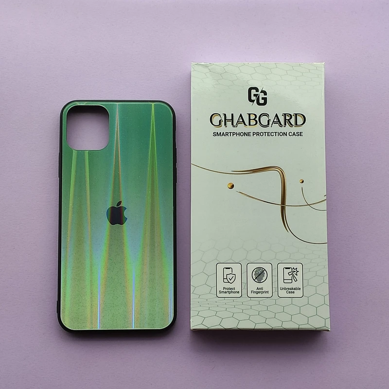 کاور قاب گارد مدل پشت شیشه ای لیزری مناسب برای گوشی موبایل اپل iPhone 11 Pro Max