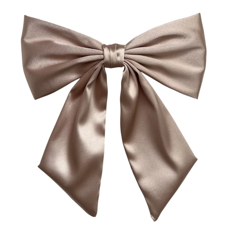 گیره مو زنانه مدل دنباله دار ساتن فرانسوی کد 5