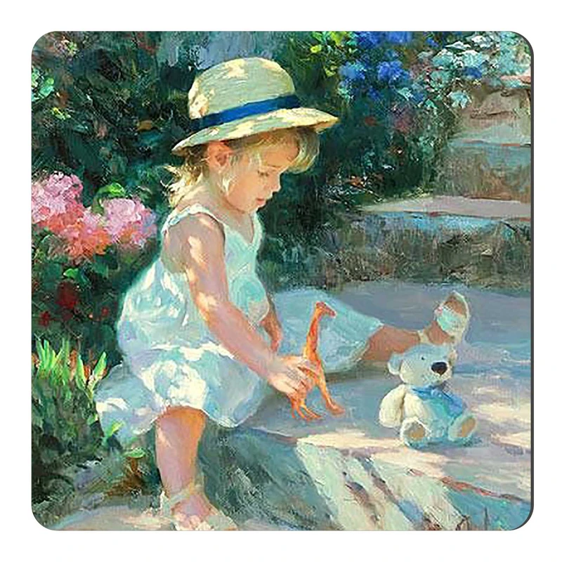  مگنت طرح نقاشی دختربچه و عروسک ها کد wmg1315