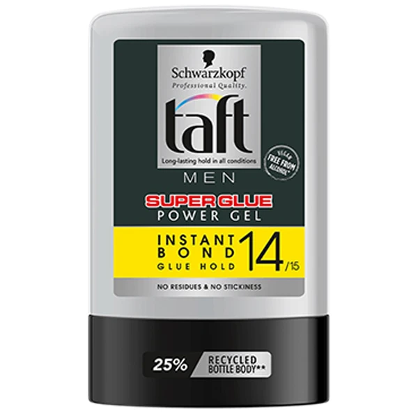 ژل حالت دهنده مو تافت مدل Super Glue 14 حجم 300 میلی لیتر