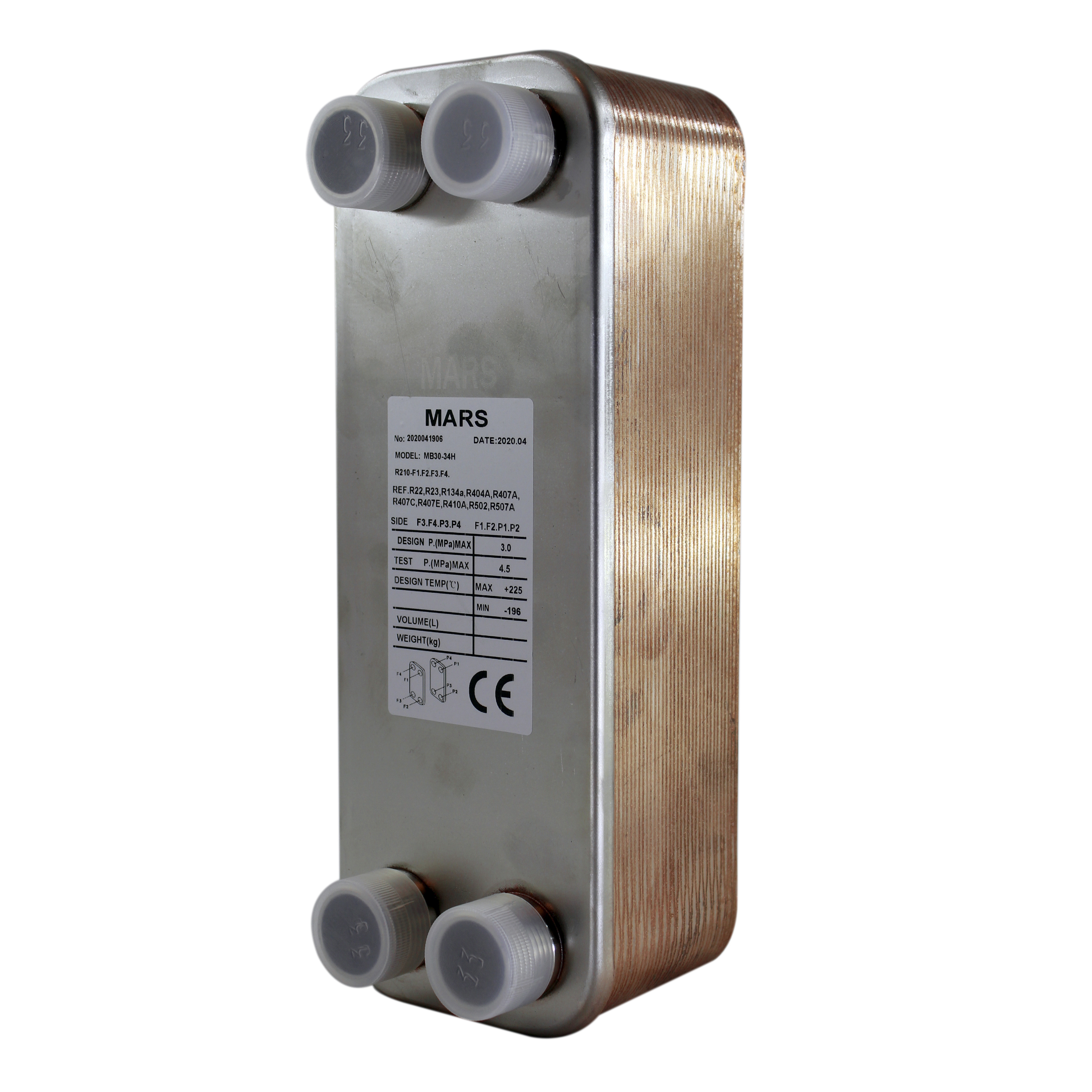 مبدل حرارتی صفحه ای مدل MB30-34H