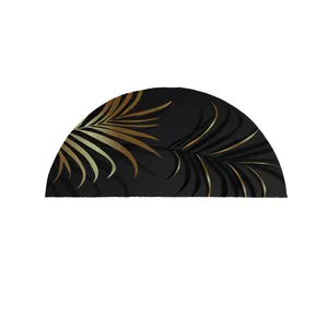 پادری مدل نیم دایره طرح کلاسیک برگ کد 8978 سایز 90×45 سانتی متر