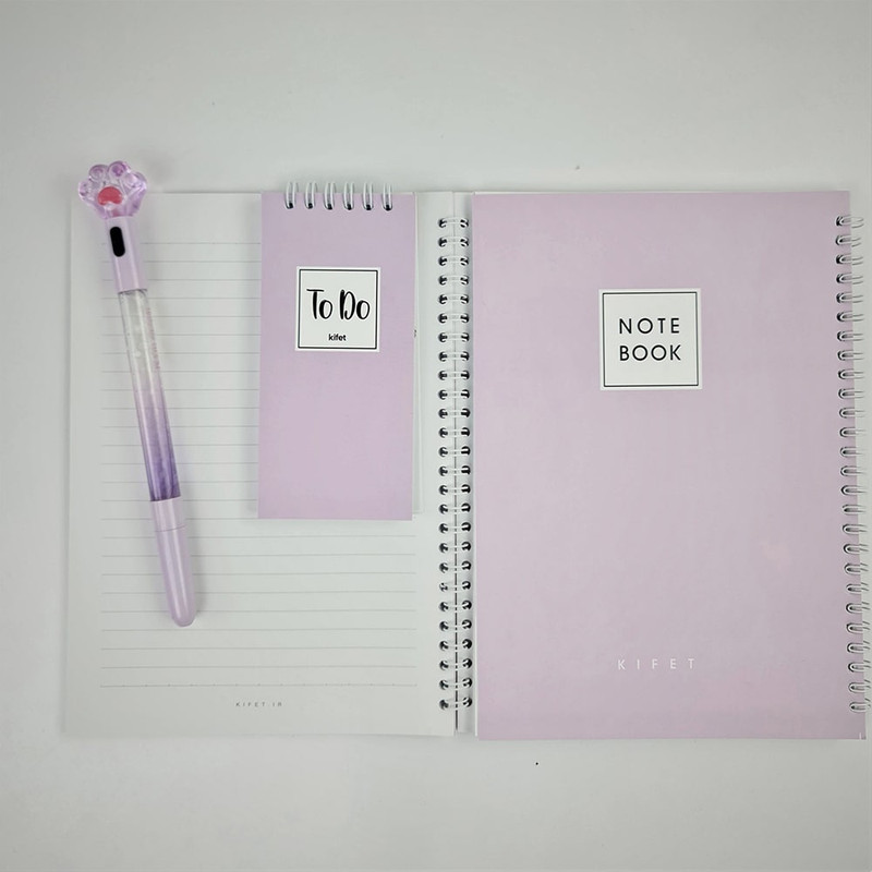 دفتر مشق 100 برگ کیفت مدل پاستلی