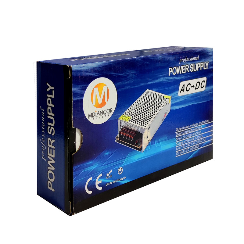 آداپتور سوئیچینگ 12 ولت 15 آمپر مدیا نور مدل BL-1 آداپتور سوئیچینگ 12 ولت 15 آمپر مدیا نور مدل BL-1