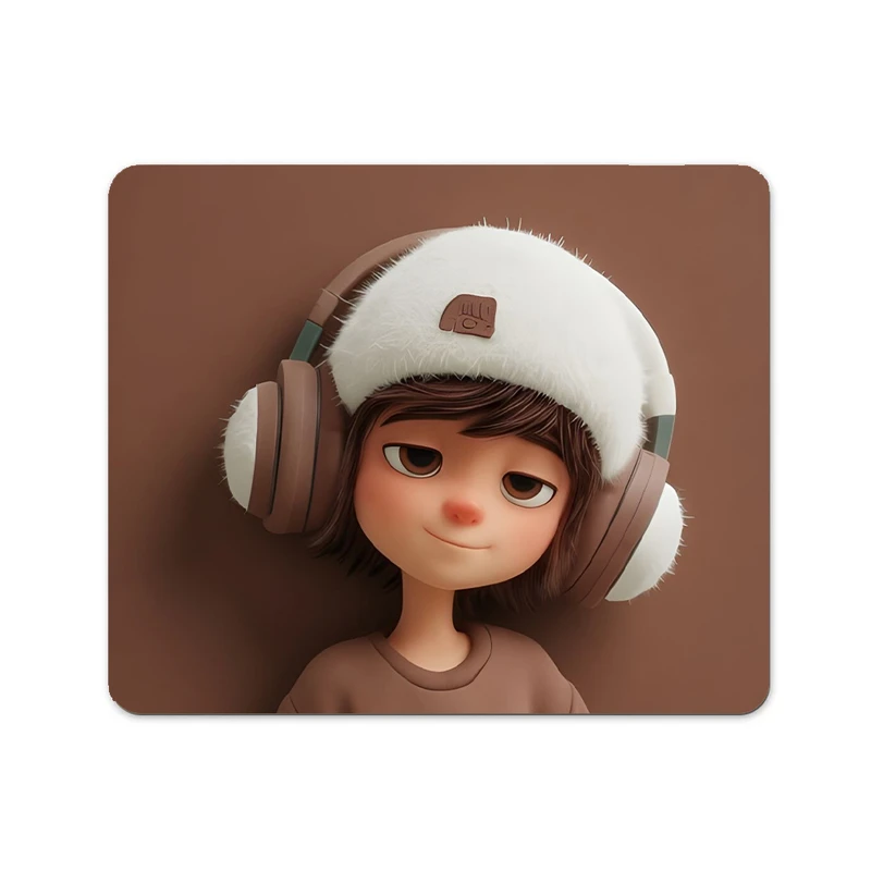 ماوس پد پاد آفرین طرح دختر کد 283 سایز 19*24 سانتی متر