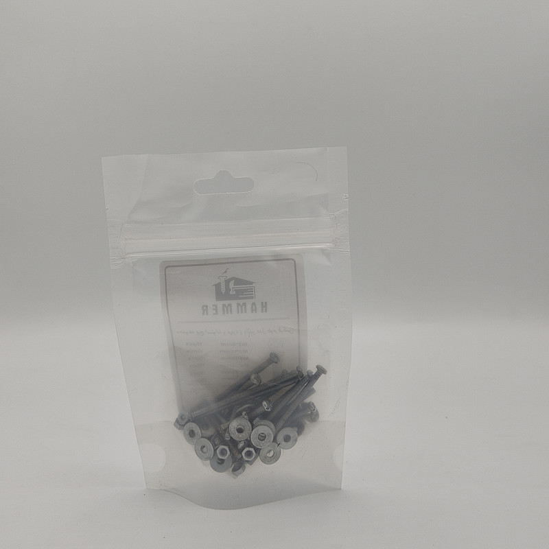 پیچ، مهره و واشر هامر مدل هوم فیکس استوانه کد M3 مجموعه 120 عددی