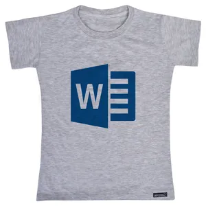 تی شرت آستین کوتاه دخترانه 27 مدل Microsoft PowerPoint کد MH914