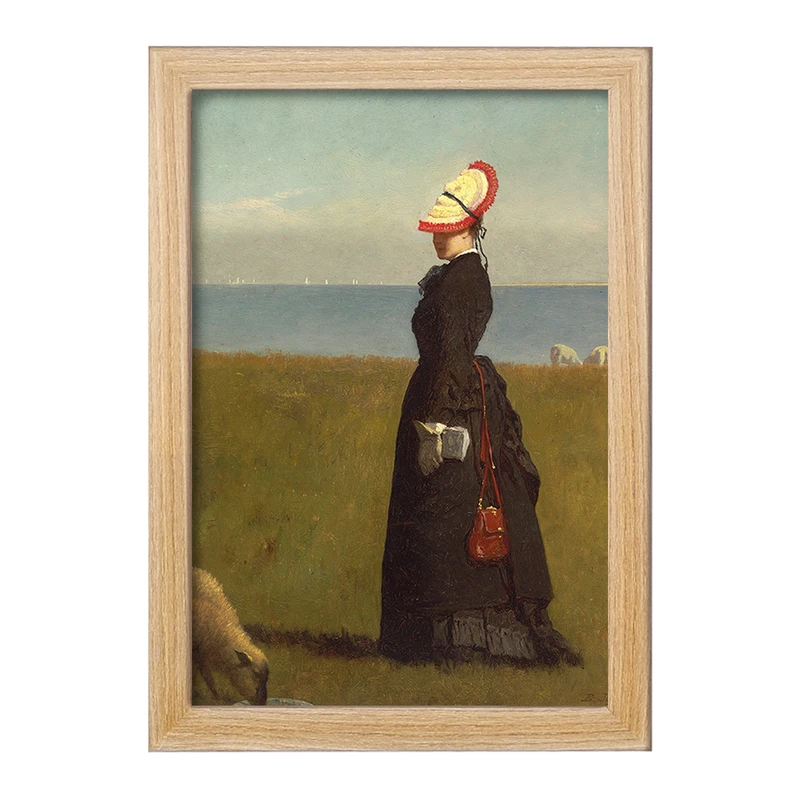 تابلو خندالو مدل نقاشی بره ها اثر ایستمن جانسون کد F12267