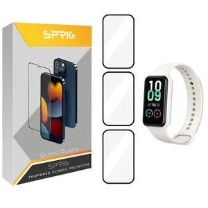 محافظ صفحه نمایش نانو اسپریگ مدل SPG مناسب برای ساعت هوشمند امیزفیت Band 7 بسته سه عددی