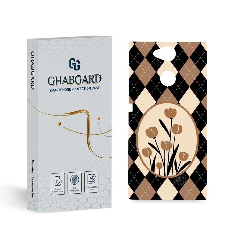 کاور قاب گارد مدل گل مناسب برای گوشی موبایل سونی Xperia XA2