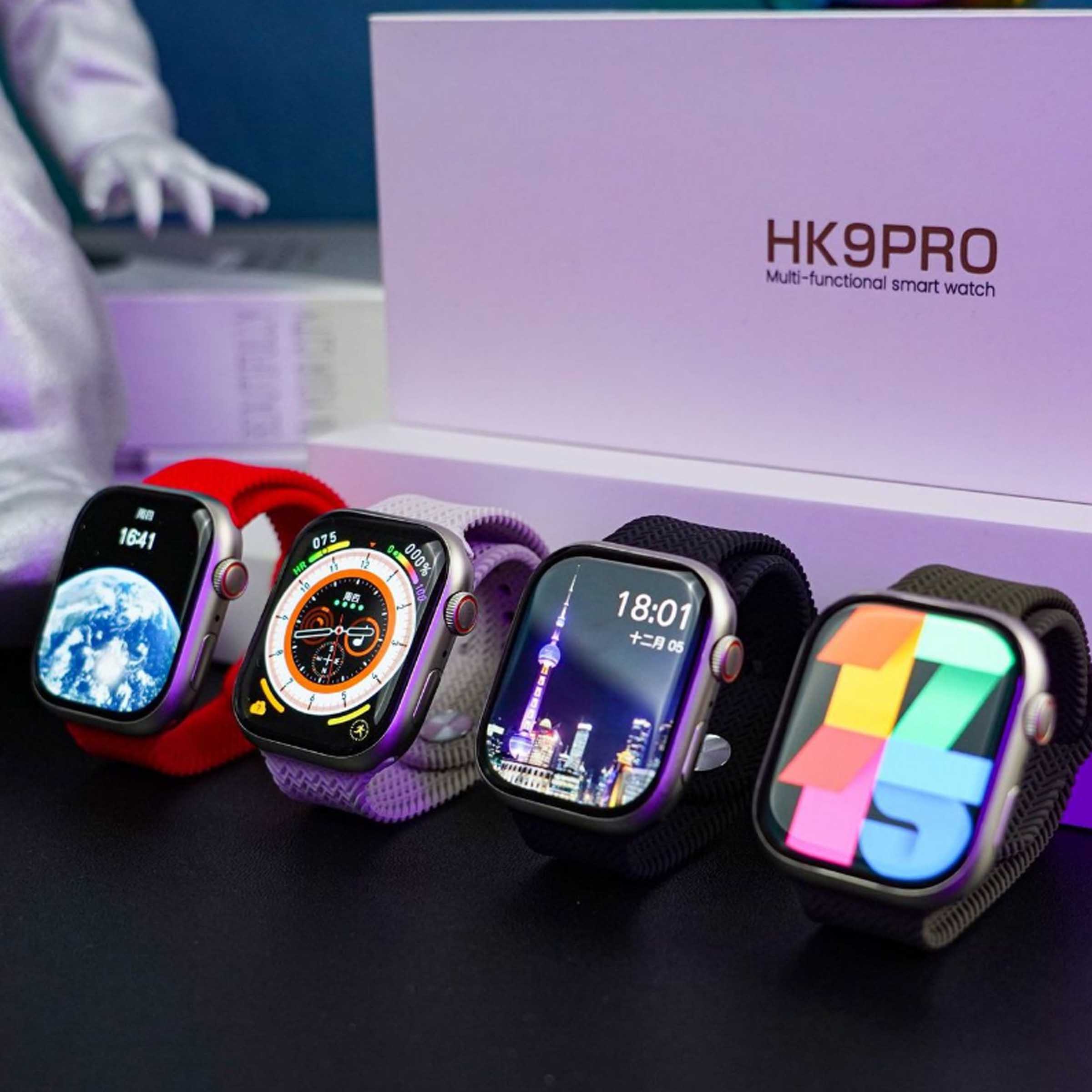 HK9Pro! HK8よりさらにハイスペック! スマートウォッチ ウルトラ モスグリーンベルト 日本語表示 Apple Watch  Compatible product - スマートウォッチ、ウェアラブル端末