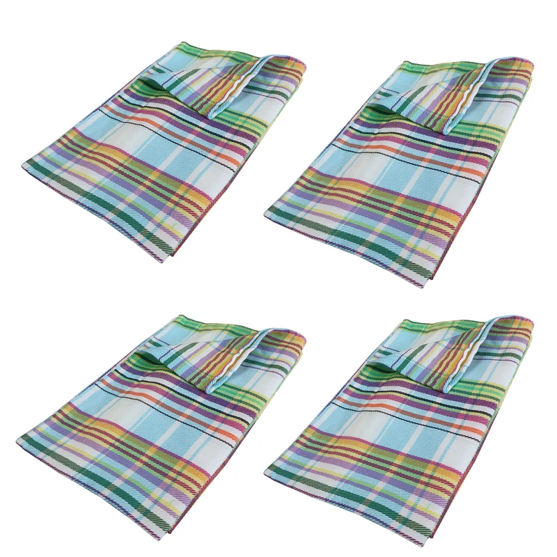 دستمال نظافت خانه و آشپزخانه ویسکوز نساجی دُر هنر یزد مدل نباتی کد 5050 بسته 4 عددی