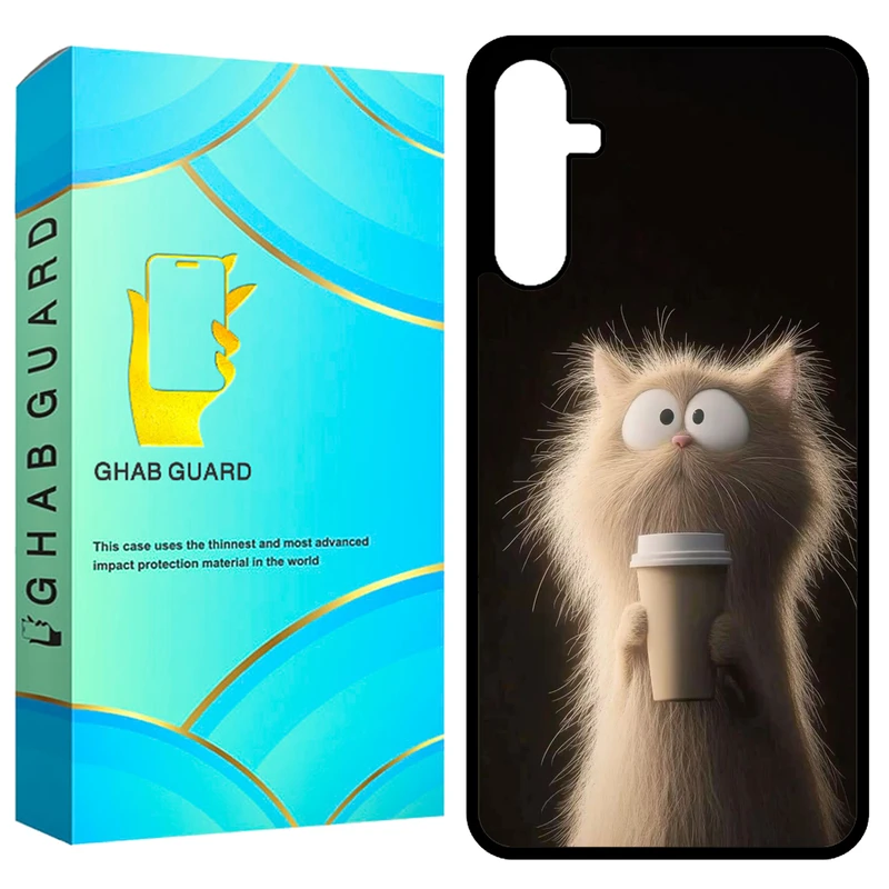 کاور قاب گارد طرح گربه مدل GCHPA54 مناسب برای گوشی موبایل سامسونگ Galaxy A54 5G