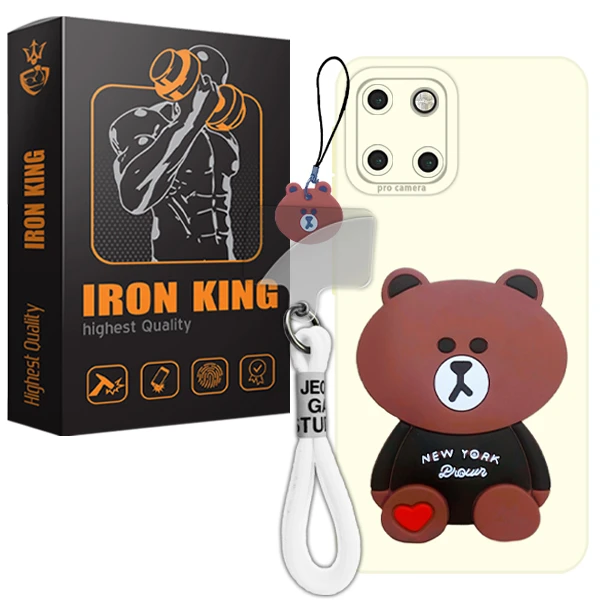 کاور آیرون کینگ مدل IRB-GHALBI-21 مناسب برای گوشی موبایل سامسونگ Galaxy Note 10 Lite / A81 به همراه بند آویز