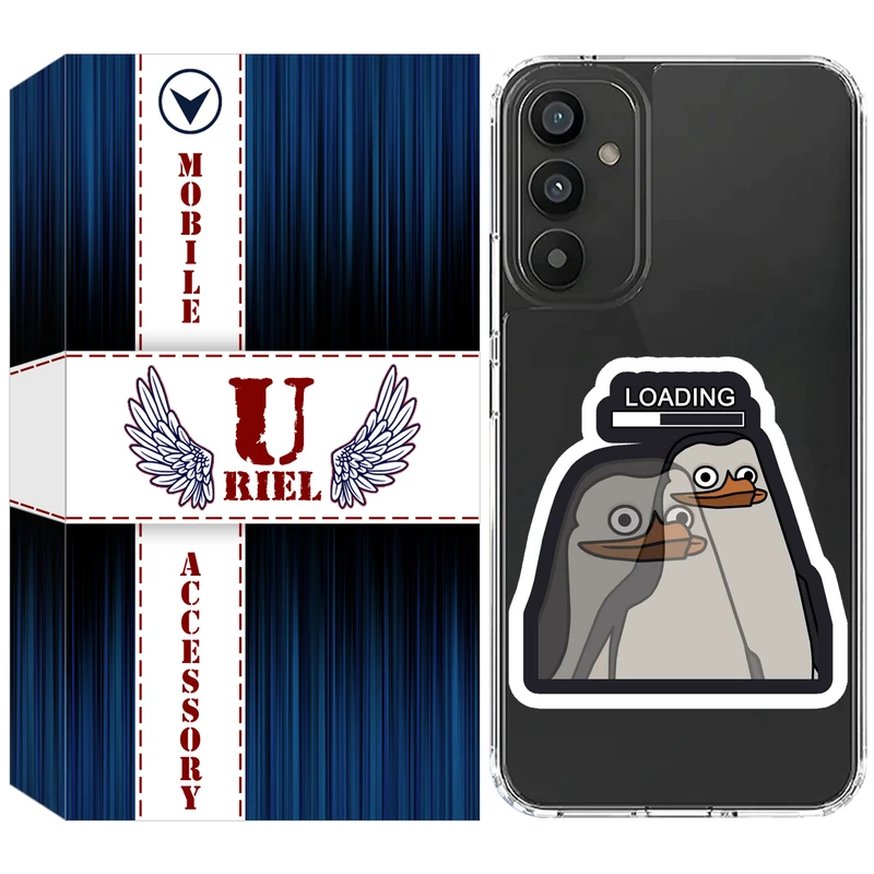 کاور یوریل مدل Clear کد 84 طرح Loading مناسب برای گوشی موبایل سامسونگ Galaxy A15