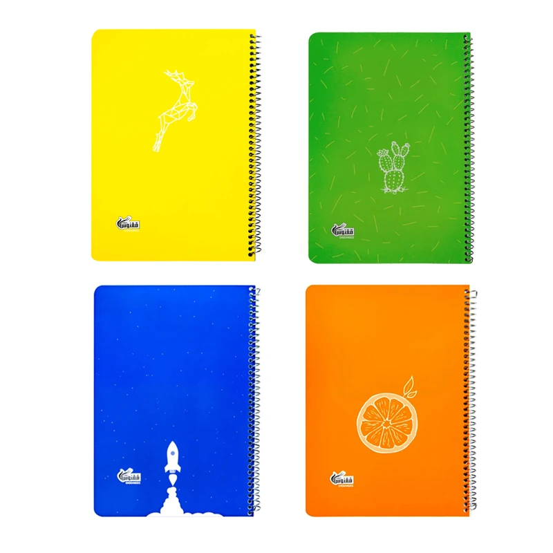 دفتر مشق 100 برگ ققنوس کد 01 بسته 4 عددی