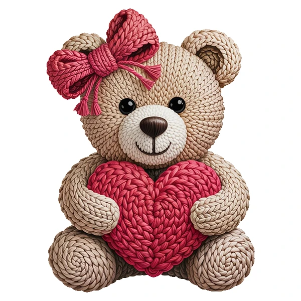 استیکر پارچه و لباس پاد آفرین طرح خرسی کد 5564