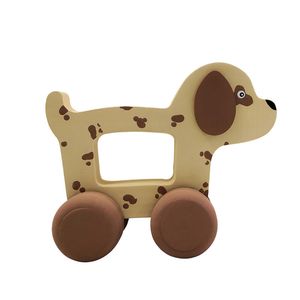 اسباب بازی چوبی مدل سگ ماشینی MKids48-3C