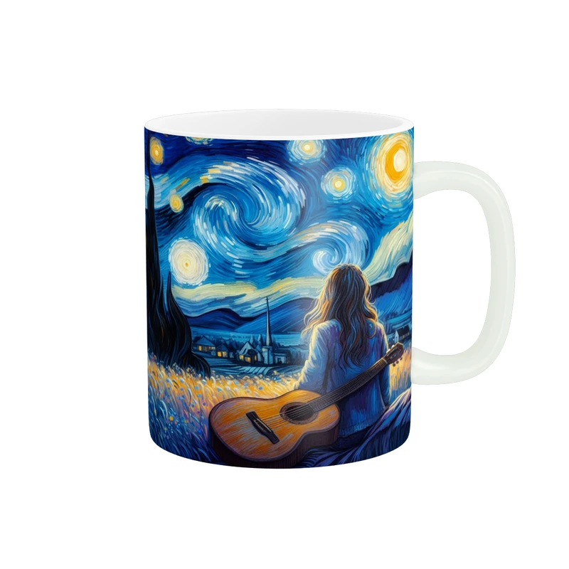 ماگ پادآفرین مدل شب های پرستاره ونگوگ کد p9706