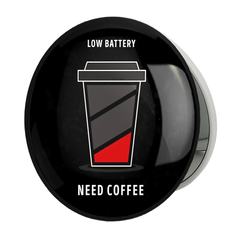 آینه جیبی خندالو طرح کافی شاپ قهوه مدل تاشو کد 27515 