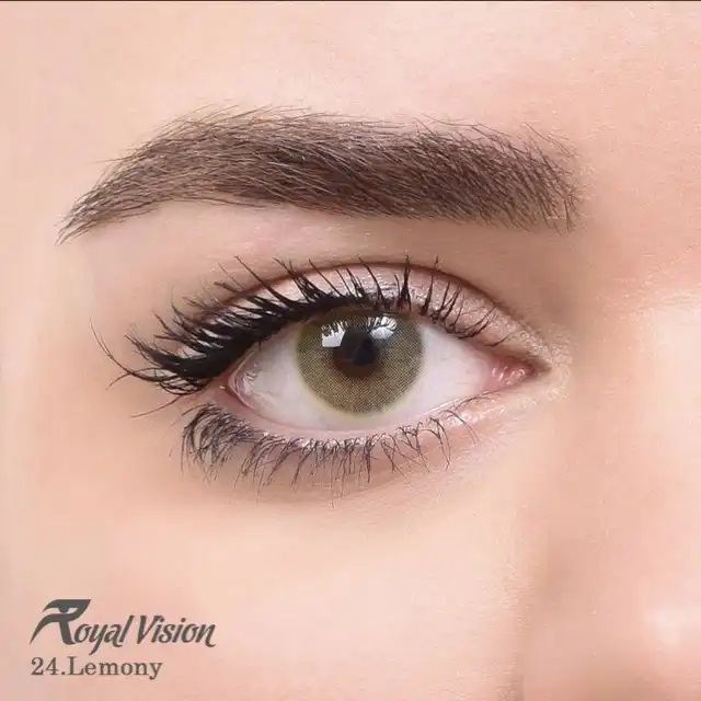 لنز چشم رویال ویژن شماره 24 رنگ سبز لیمویی