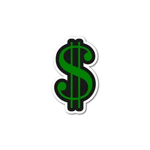 استیکر لپ تاپ و موبایل مدل دلار
