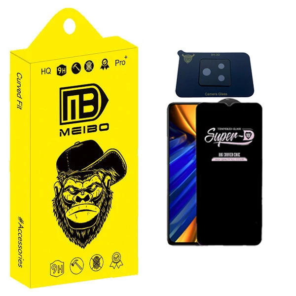 محافظ صفحه نمایش میبو مدل SuperD Touch مناسب برای گوشی موبایل شیائومی Poco f4 به همراه محافظ لنز