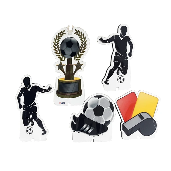 تاپر مدل فوتبال کد FootballCandleTopper1 مجموعه 5 عددی