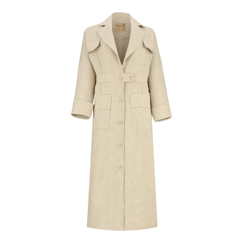 مانتو زنانه السانا مدل تاپیک کد 225219