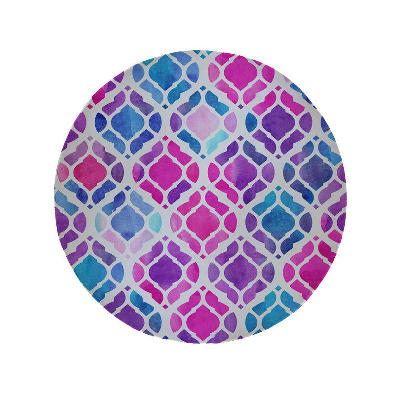 پادری مدل دایره طرح آبرنگی کد 5287 سایز 90 × 90 سانتی متر 