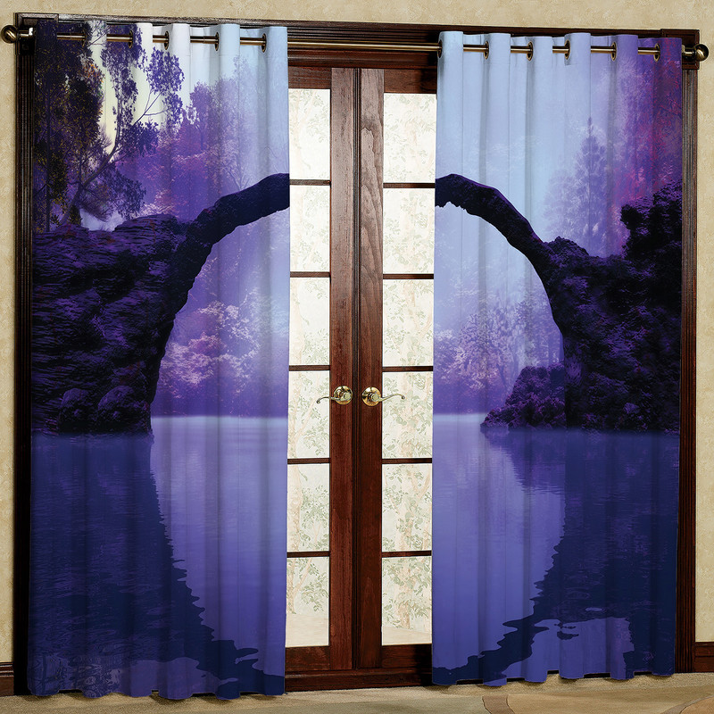 پرده مدل منظره هازان پانچی کد 2395 سایز 140x200 سانتی متر