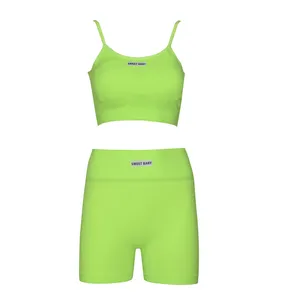 ست نیم تنه شلوارک زنانه مدل سیملس پددار