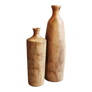 گلدان چوبی کد 10 مجموعه 2 عددی 