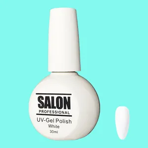 لاک ژل مات ناخن سالن مدل S30 شماره 01 رنگ سفید