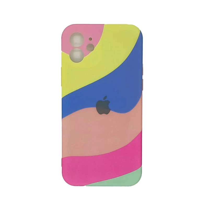 کاور مدل سیلیکونی طرح آبرنگی کد 07 مناسب برای گوشی موبایل اپل iphone 12poro
