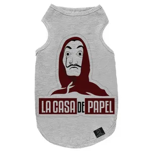 لباس سگ و گربه 27 طرح La Casa De Papel کد MH317 سایز L