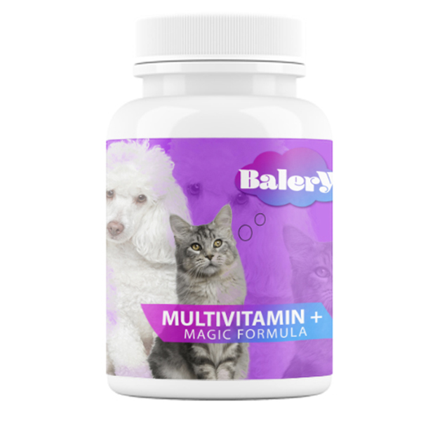 قرص مولتی ویتامین سگ و گربه بالری مدل Plus بسته 60 عددی