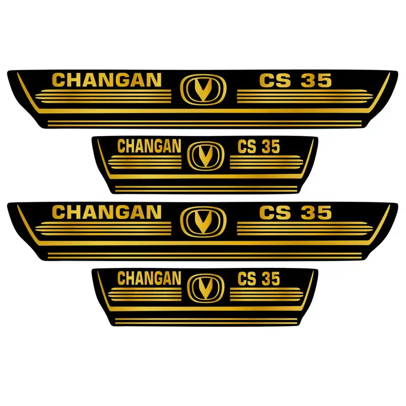 برچسب بدنه خودرو اسپرت غدیر مدل CH GO YA59 A105 مناسب برای چانگان بسته 4 عددی