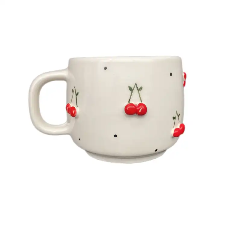 ماگ سرامیکی مدل آبمیوه طرح آلبالو کد A05