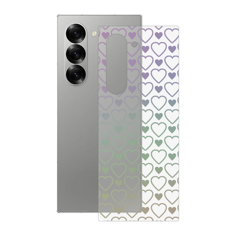 برچسب پوششی ریمکس مدل Clea طرح قلب مناسب برای گوشی موبایل سامسونگ Galaxy Z Fold6
