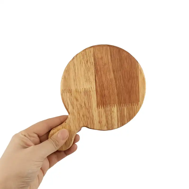 زیر لیوانی مدل چوبی دسته دار مجموعه 2 عددی