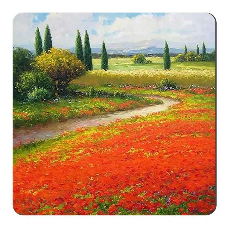  مگنت طرح نقاشی مزرعه و دشت گل کد wmg780