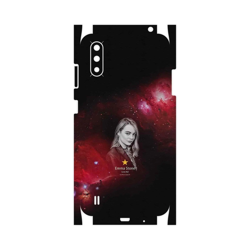برچسب پوششی ماهوت مدل Emma Stone-FullSkin مناسب برای گوشی موبایل سامسونگ Galaxy A01