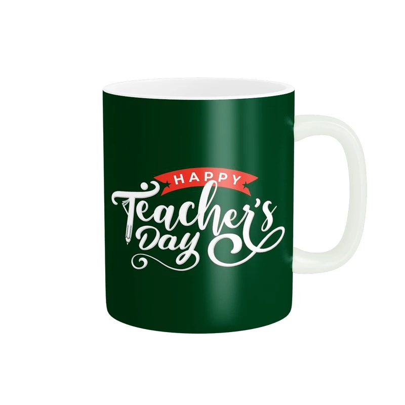 ماگ پادآفرین مدل مناسبتی طرح روز معلم مبارک کد p8919