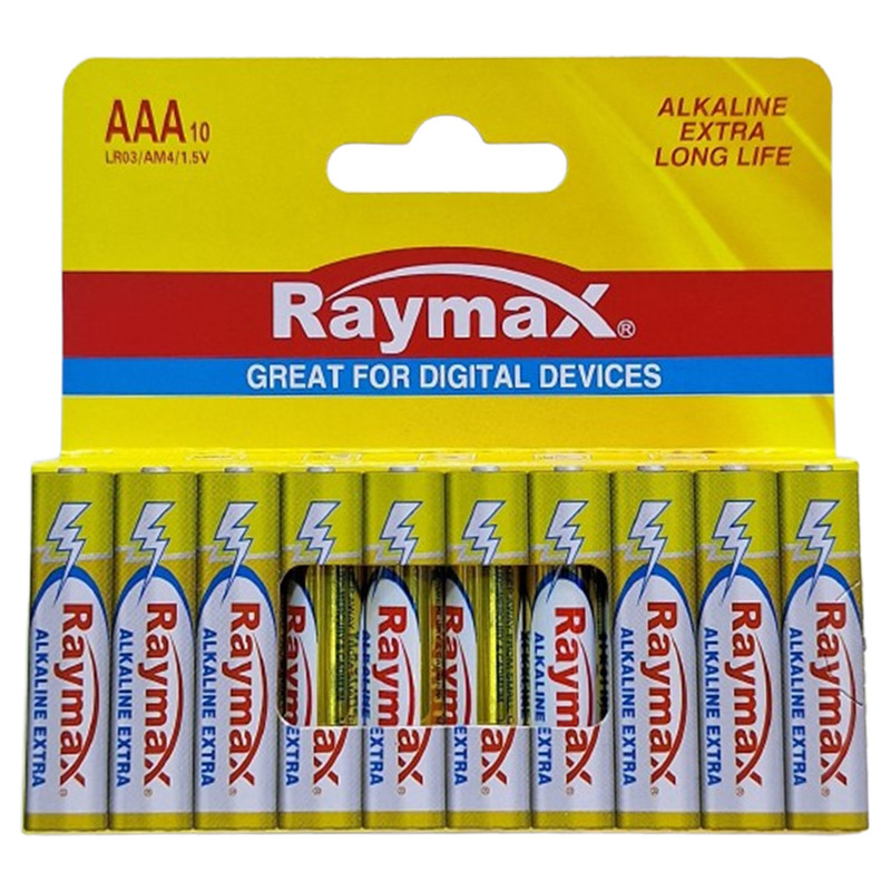 باتری نیم قلمی رایمکس مدل Alkalone extra long life بسته 10 عددی