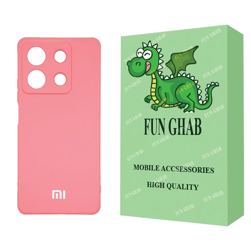 کاور فان قاب مدل سیلیکونی مناسب برای گوشی موبایل شیائومی Redmi Note 13 4G