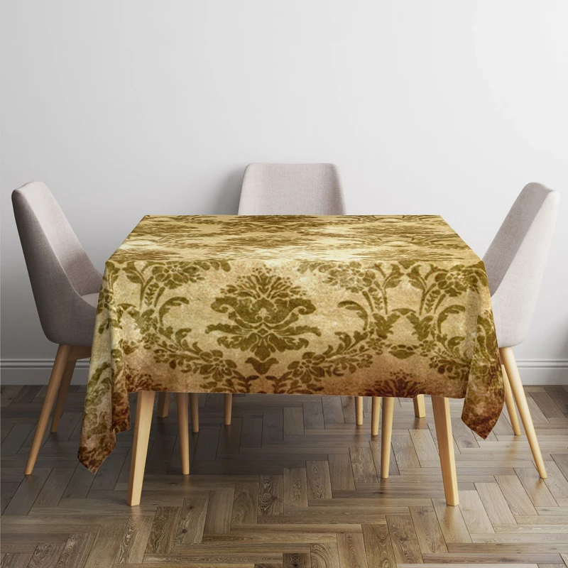 رومیزی طرح مربع پتینه دامون کد 11012 